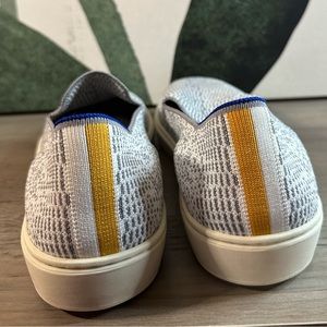 Rothy’s women sneakers the Original Slip On 8.5 limited edition snakeskin stripe